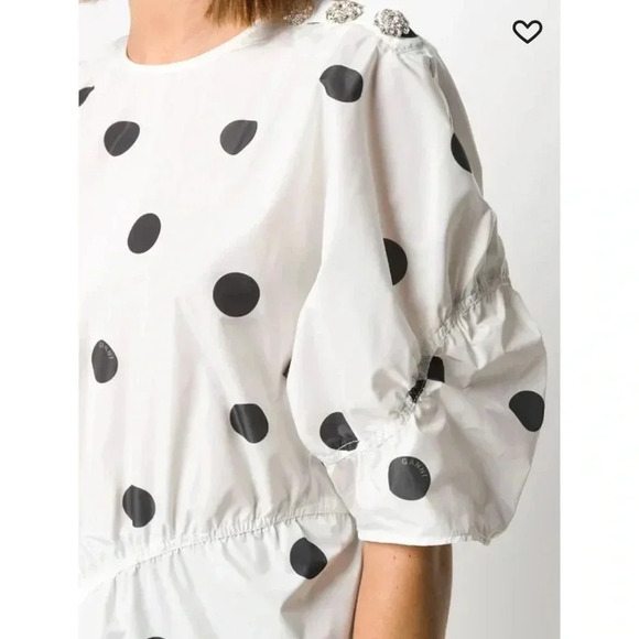 GANNI polka dot blouse size 38 - Picture 6 of 15